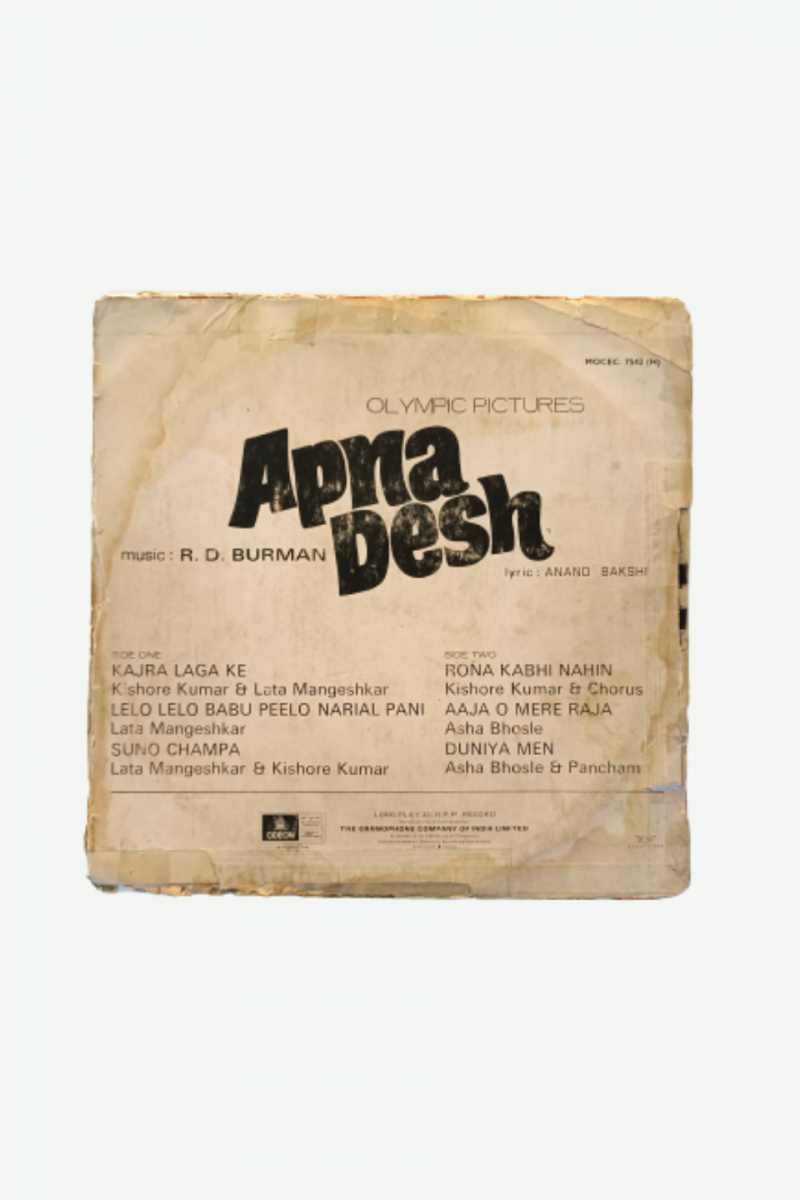 Apna Desh - R. D. Burman Preowned Vinyl Record (P) - Image 3