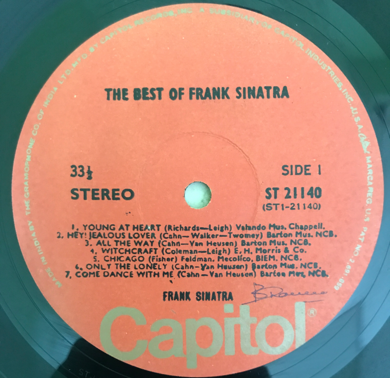 The Best Of Frank Sinatra - Frank Sinatra Used Vinyl LP Record - Image 4