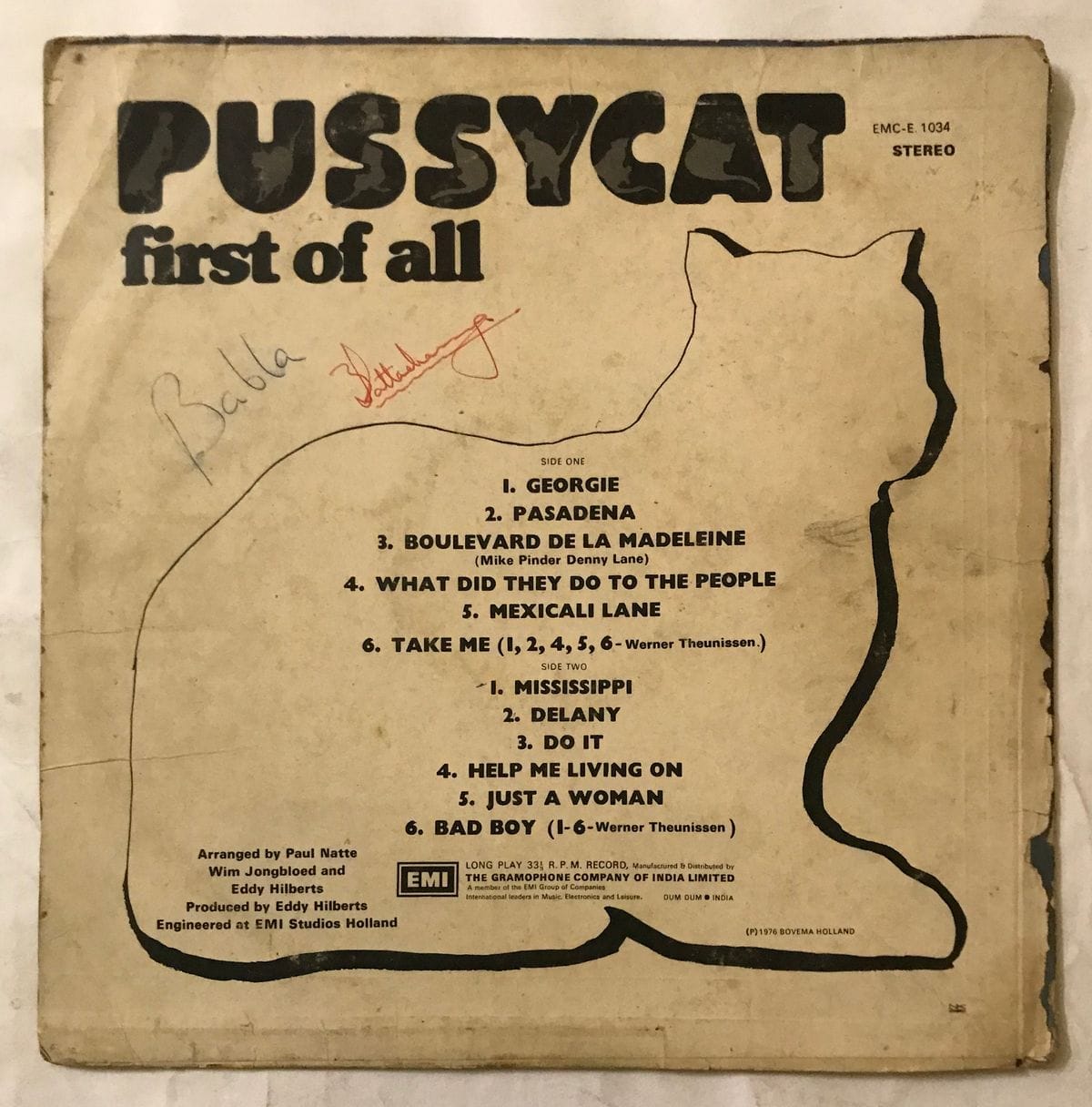 First Of All - Pussycat (2) Used Vinyl LP Record