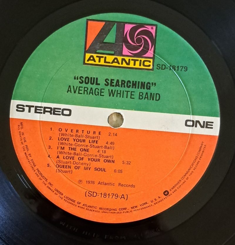 Soul Searching - Average White Band Used Vinyl LP Record - Image 4