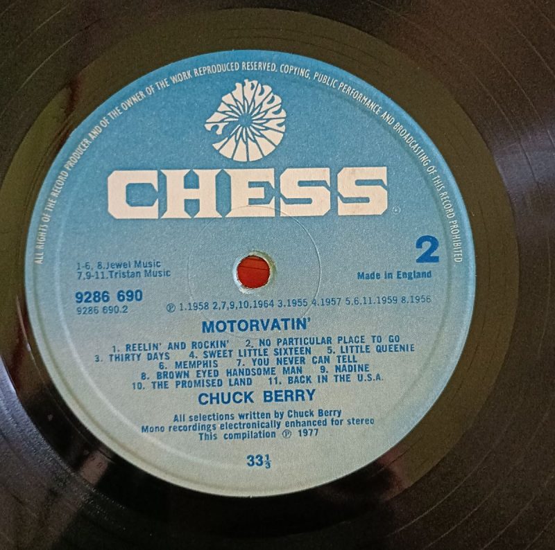 Motorvatin' - Chuck Berry Used Vinyl LP Record - Image 3