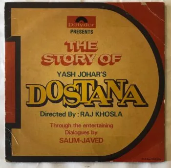 The Story Of Dostana - Salim-Javed Used Vinyl LP Record