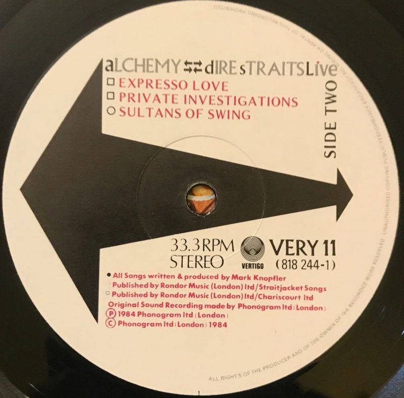 Alchemy - Dire Straits Live - Dire Straits Used Vinyl LP Record - Image 4