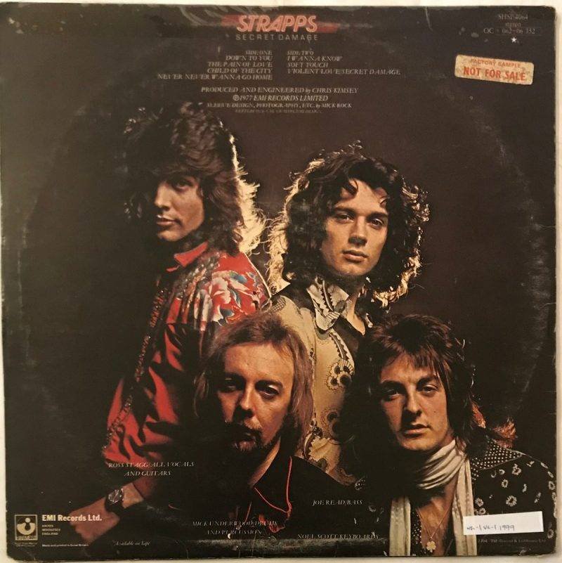 Secret Damage - Strapps Used Vinyl LP Record - Image 2