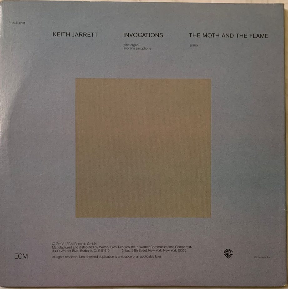 Invocations / The Moth And The Flame - Keith Jarrett Used Vinyl LP Record - Image 2