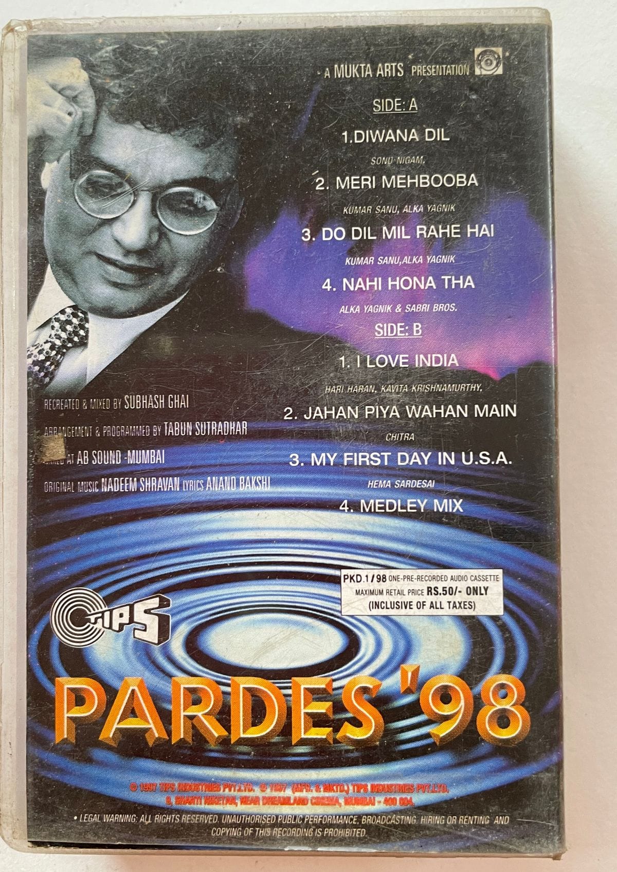Pardes '98 - Subhash Ghai Used