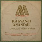 Platinum Music Makers - Kalyanji-Anandji Used Vinyl LP Record