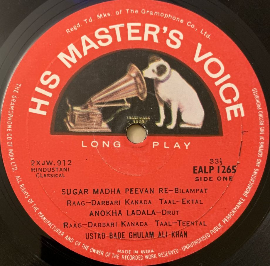 Raga - Darbari Kanada    Raga - Kaushi - Dhani - Bade Ghulam Ali Khan Used Vinyl LP Record - Image 3