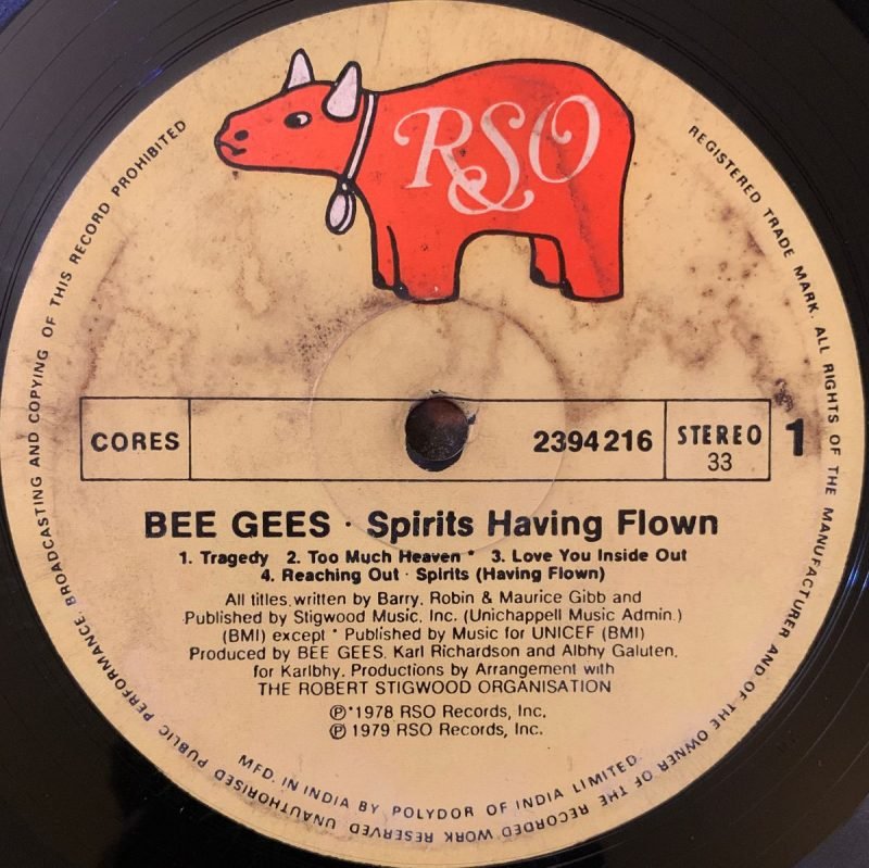 Spirits Having Flown - Bee Gees Used Vinyl LP Record (VG) - Image 3