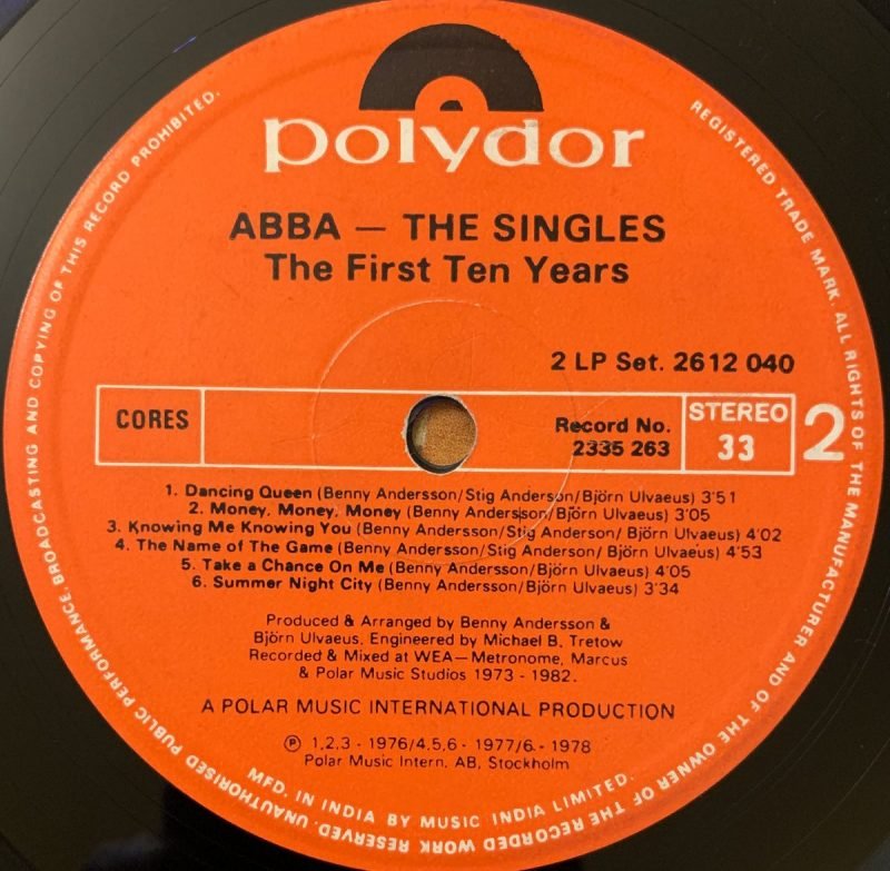 The Singles - The First Ten Years - ABBA Used Vinyl LP Record (VG) - Image 5