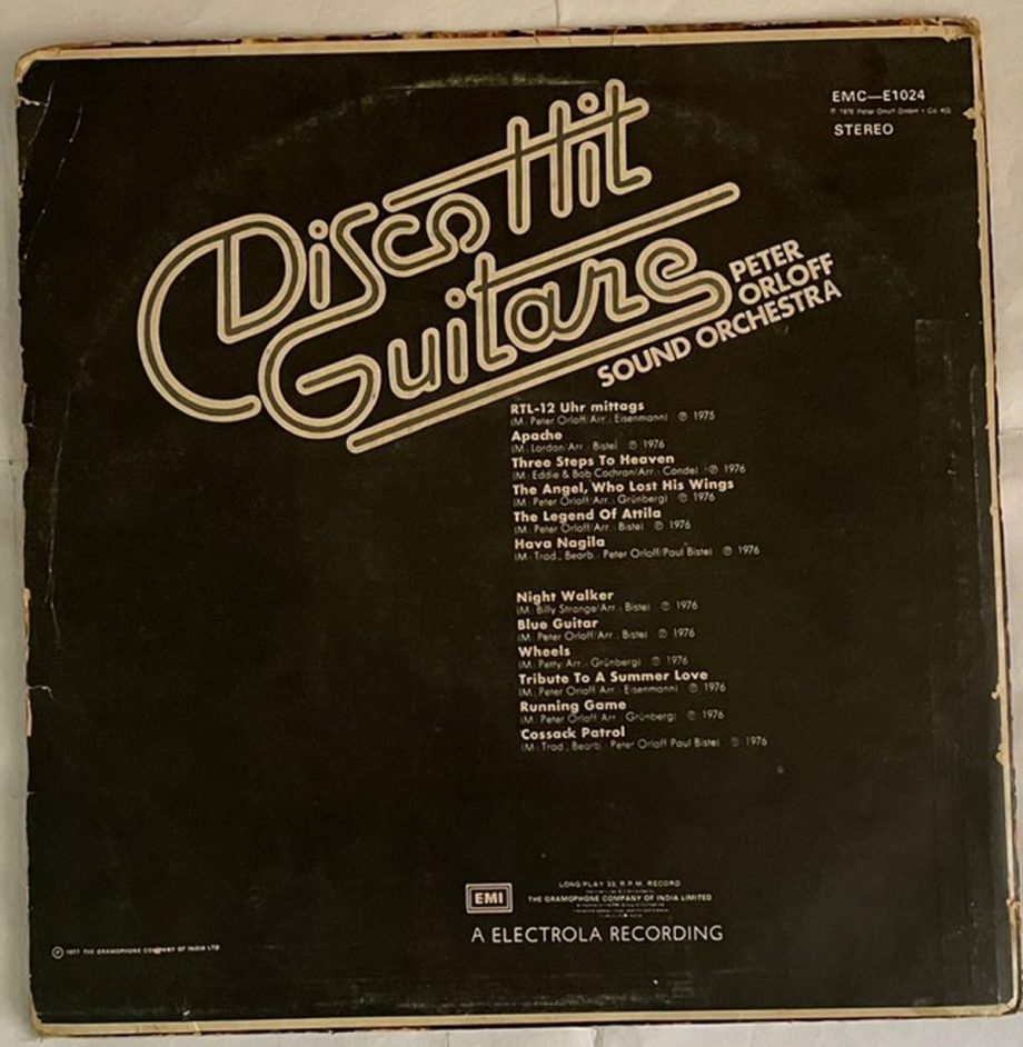 Disco Hit Guitars - Peter Orloff Sound Orchester Used Vinyl LP Record (P) - Image 3