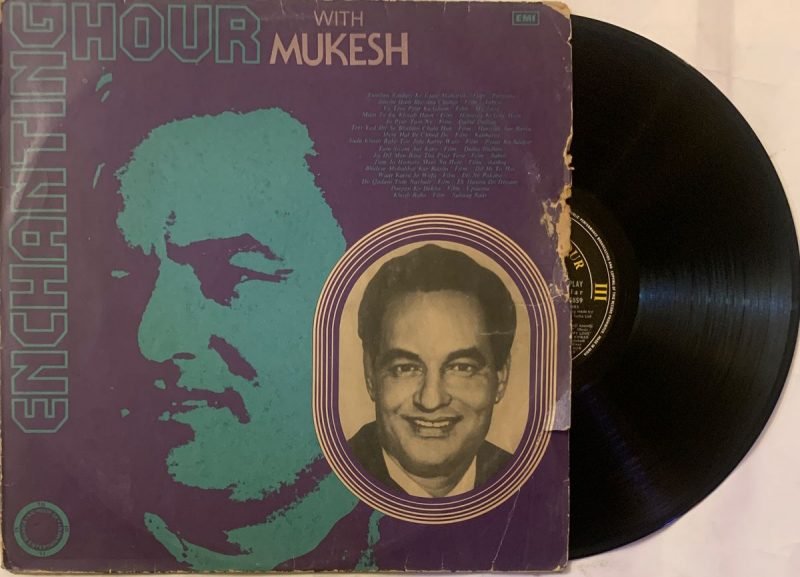 Enchanting Hour With Mukesh - Mukesh Used Vinyl LP Record (VG) - Image 4