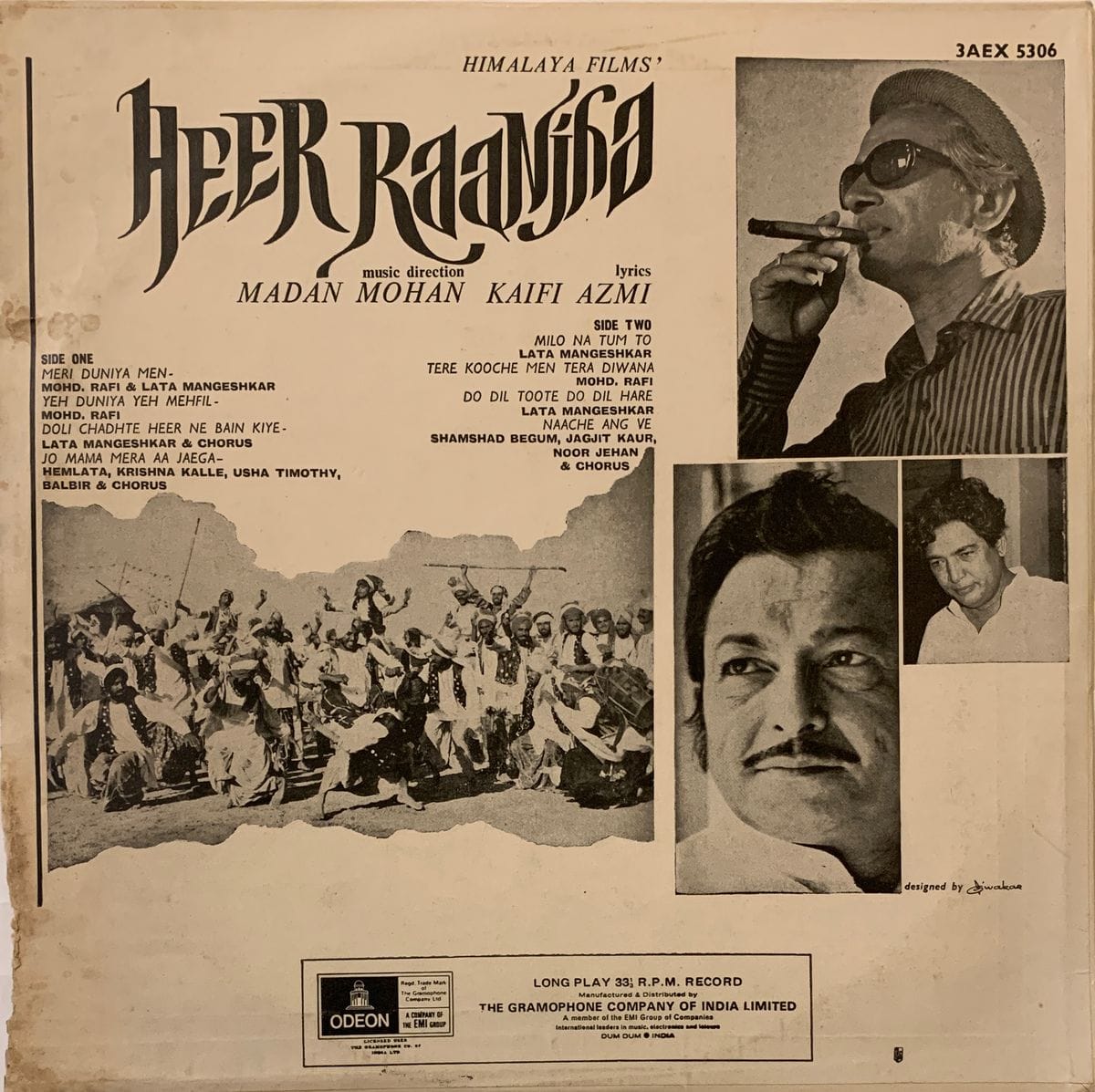 Heer Raanjha - Madan Mohan Used Vinyl LP Record (VG)