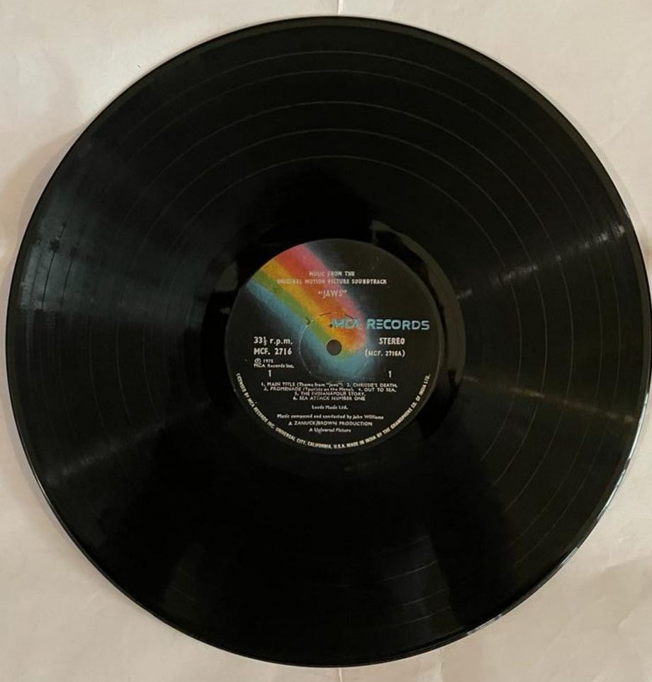 Jaws (Music From The Original Motion Picture Soundtrack) - John Williams (4) Used Vinyl LP Record (VG+) - Image 4