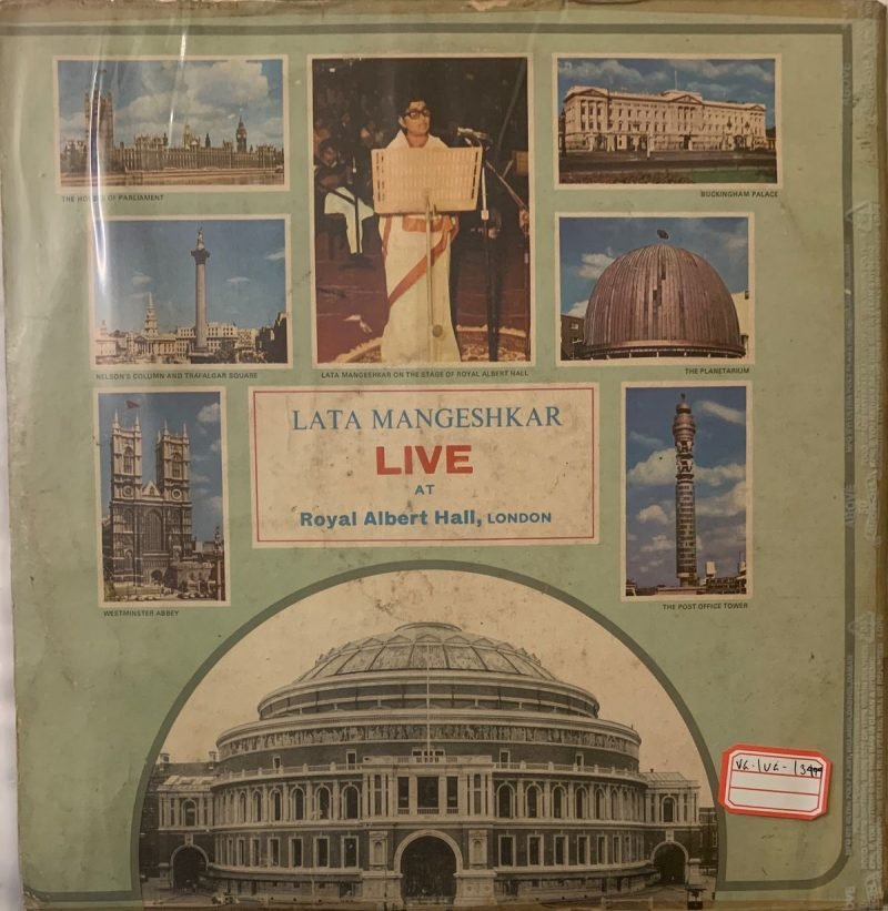 Live At Royal Albert Hall, London (March 1974) - Lata Mangeshkar Used Vinyl LP Record (VG-) - Image 2