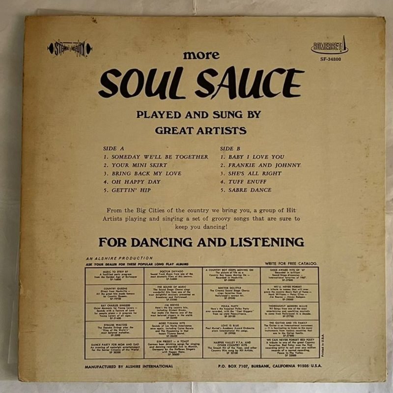 More Soul Sauce - Various Used Vinyl LP Record (VG-) - Image 3