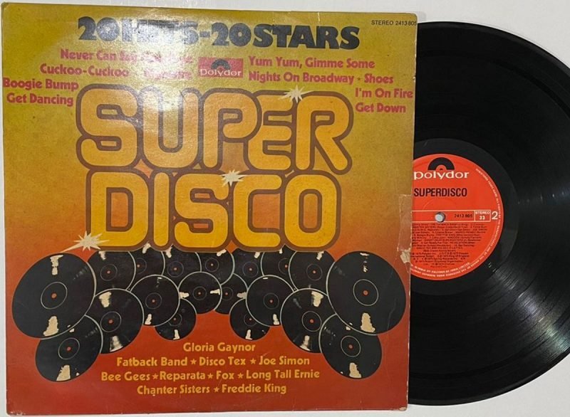 Super Disco (20 Hits-20 Stars) - Various Used Vinyl LP Record (VG-)