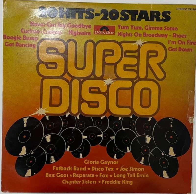 Super Disco (20 Hits-20 Stars) - Various Used Vinyl LP Record (VG-) - Image 2