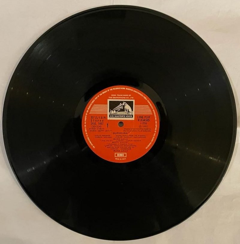 Superuna - Bappi Lahiri Used Vinyl LP Record (VG) - Image 4