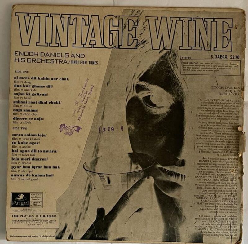 Vintage Wine - Enoch Daniels And His Orchestra Used Vinyl LP Record (VG-) - Image 3