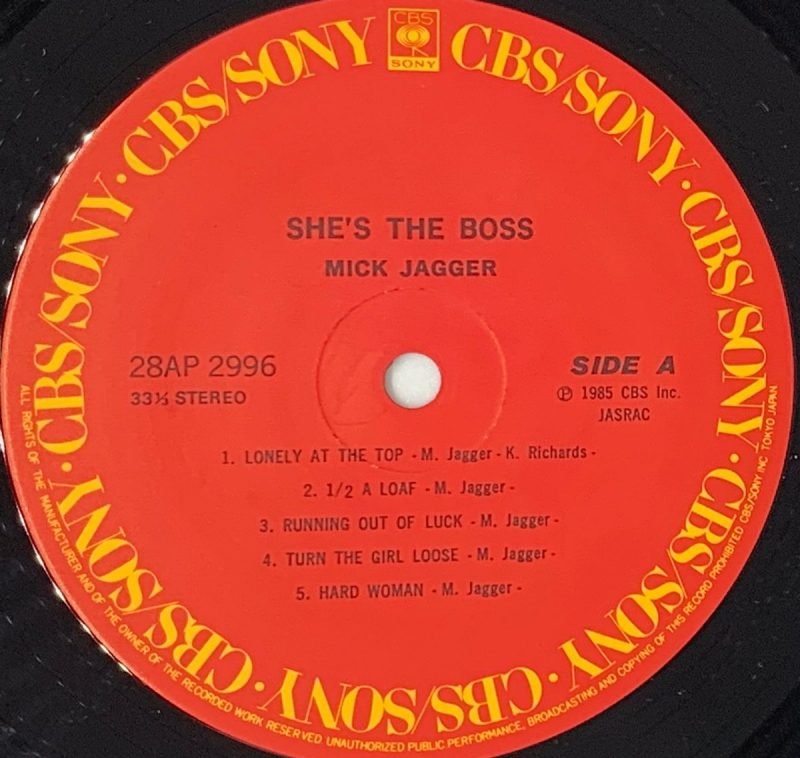 She's The Boss - Mick Jagger Used Vinyl LP Record (NM) - Image 3