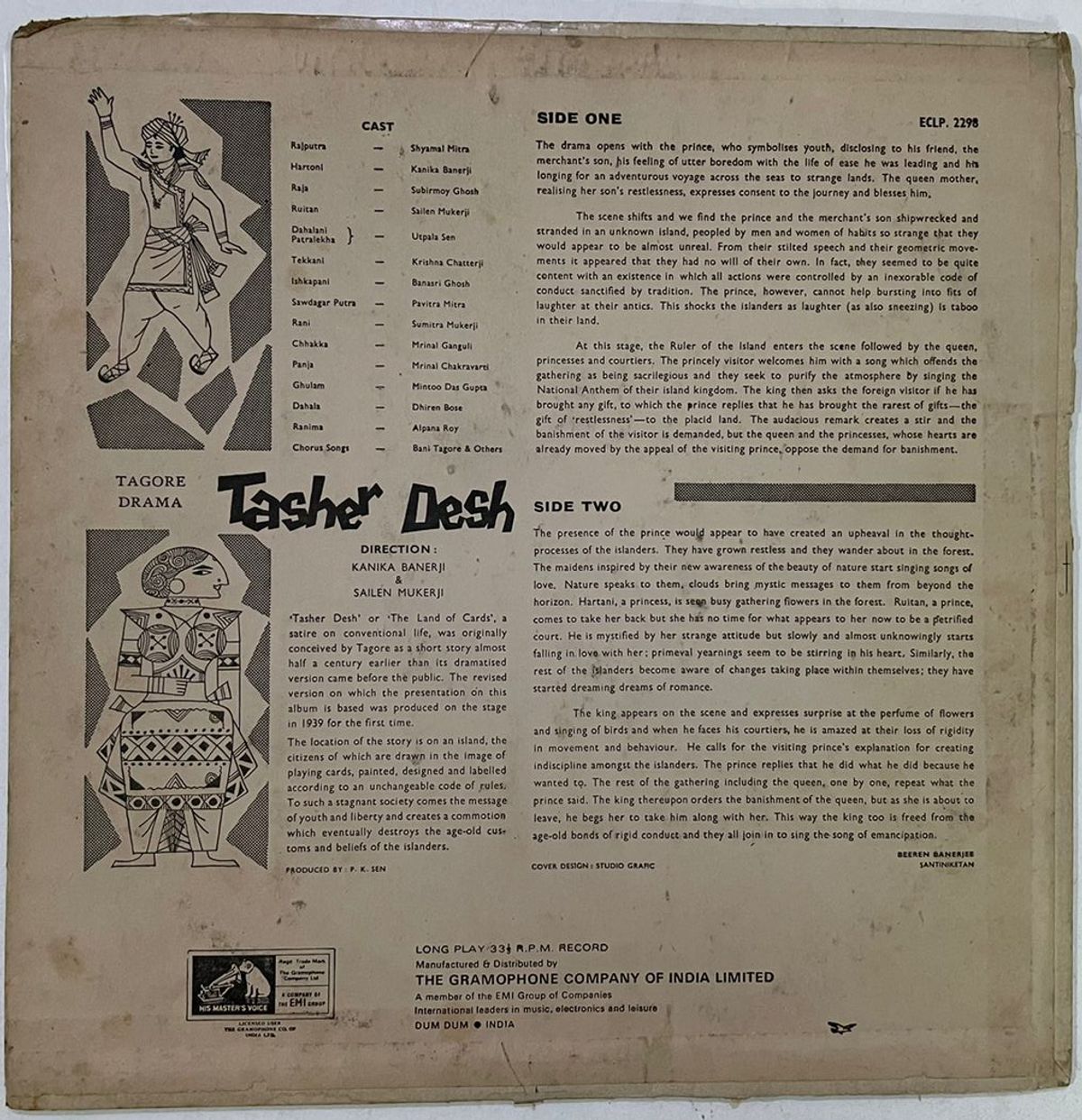 RabindranathTagoresTasherDeshLandOfCardsKanikaBanerjeeUsedVinylLPRecordVG_image0_1722231978060.jpg