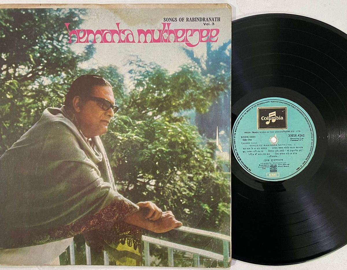 Songs of Rabindranath Vol. 3 - Hemanta Mukherjee Used Vinyl LP Record (VG-)