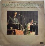 A Tribute To Mukesh By Lata Mangeshkar (Live Recordings Of Concerts In U•S•A• And Canada-August 1976) - Mukesh Used Vinyl LP Record (VG)