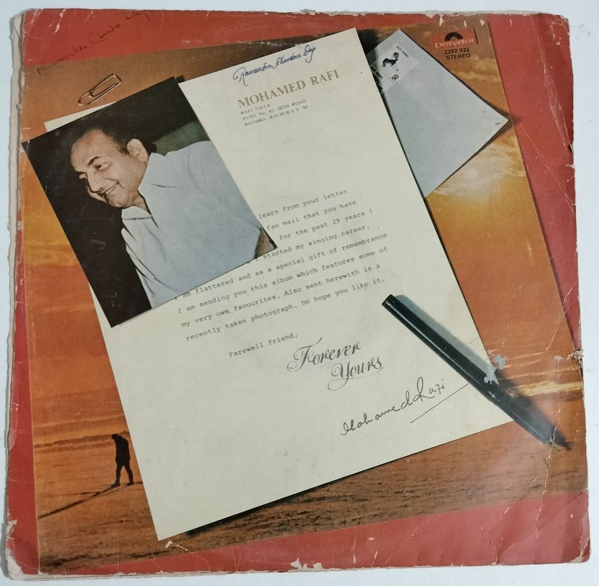 Forever Yours - Mohammed Rafi Used Vinyl LP Record (VG-)