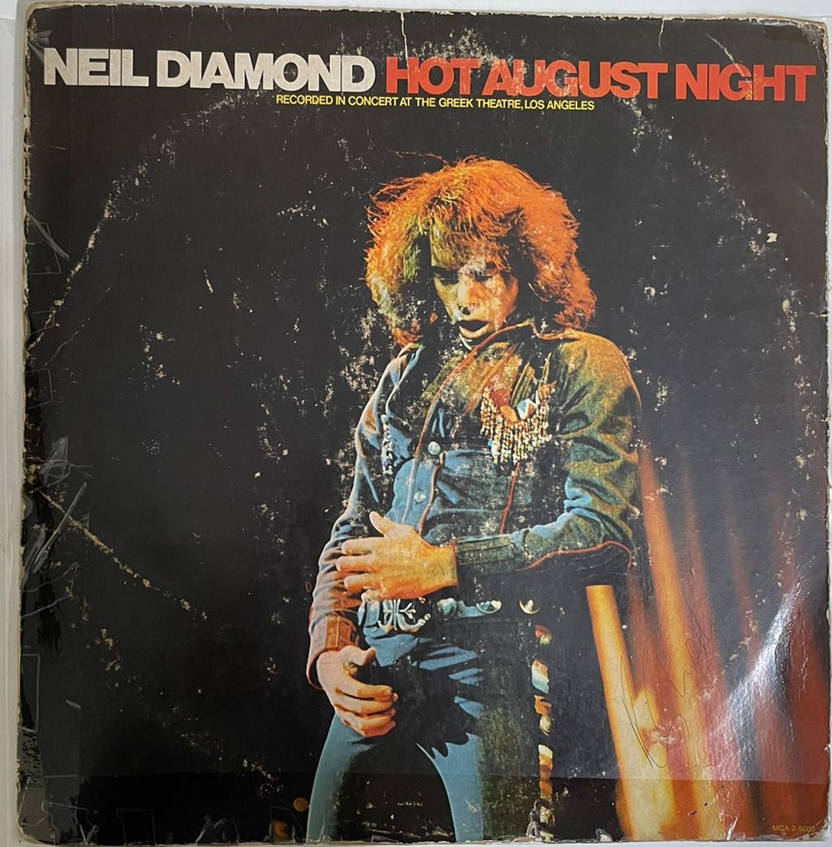 Hot August Night - Neil Diamond Used Vinyl LP Record (VG-)
