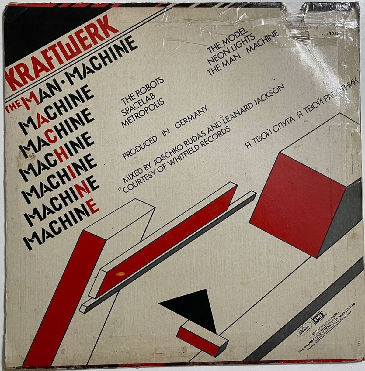 The Man•Machine - Kraftwerk Used Vinyl LP Record (VG)