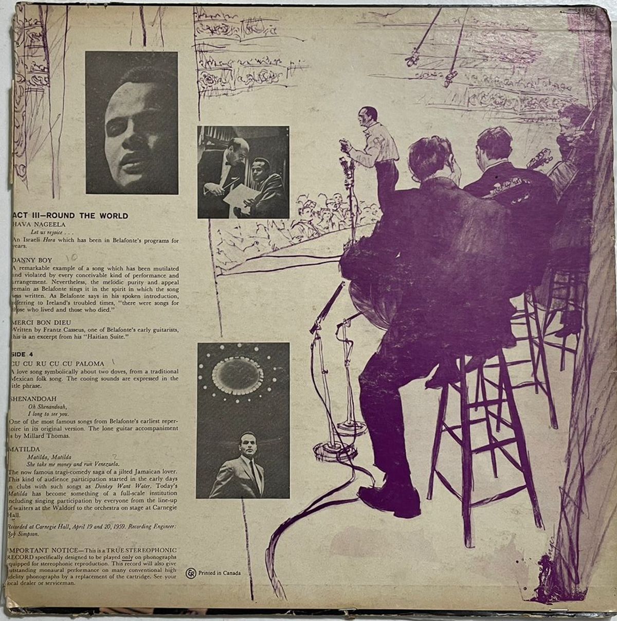 Belafonte At Carnegie Hall: The Complete Concert - Harry Belafonte Used Vinyl LP Record (VG-)