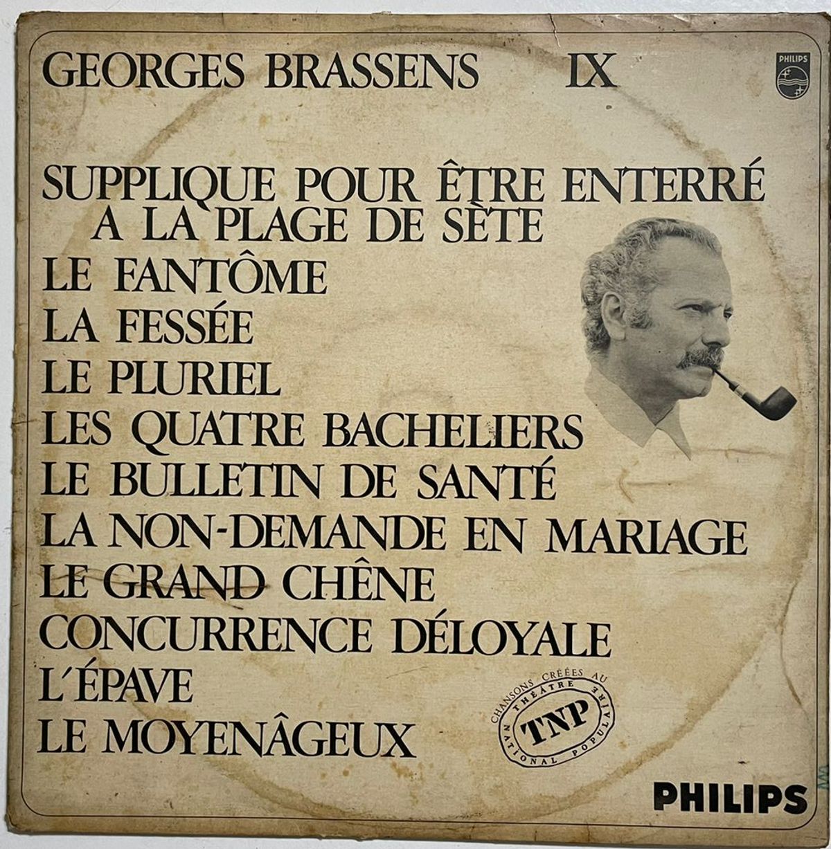 IX - Georges Brassens Used Vinyl LP Record (VG)