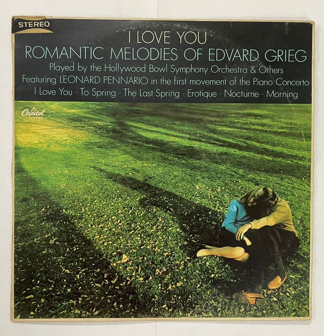 I Love You: Romantic Melodies of Edvard Grieg - Hollywood Bowl Symphony Orchestra &amp; Others featuring Leonard Pennario Used Vinyl LP Record