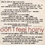 Ooh I Feel Horny - Audio Sports - LP - Pre Owned Vinyl (Arrives in 14days)