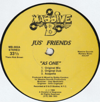 As One - Jus' Friends - LP - Pre Owned Vinyl (Arrives in 14days)