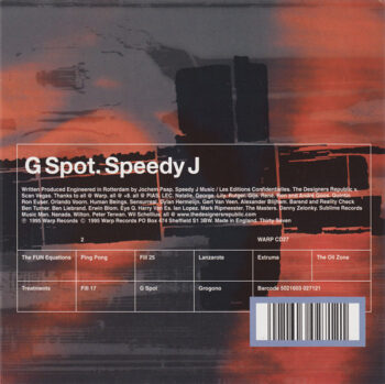 G Spot - Speedy J - Audio CD - Pre Owned CDs (Arrives in 14days)