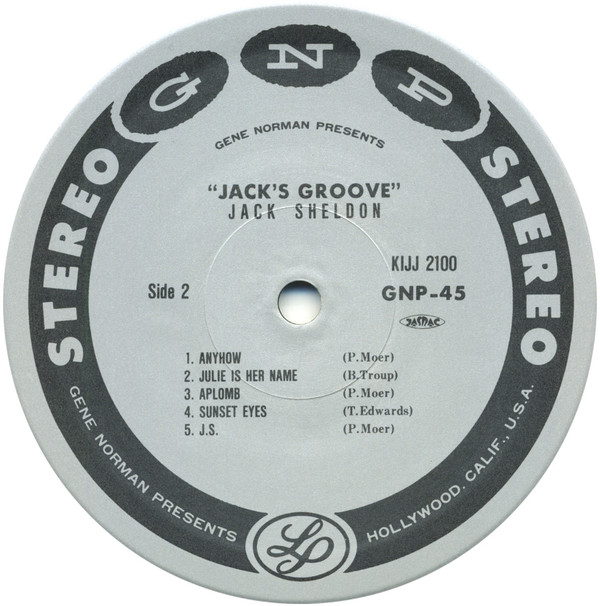 Jack's Groove - Jack Sheldon And His Exciting All-Star Big-Band - LP - Pre Owned Vinyl (Arrives in 14days)