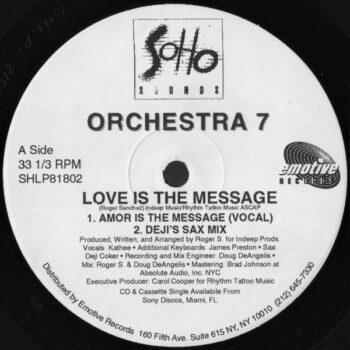 Love Is The Message - Orchestra 7 - LP - Pre Owned Vinyl (Arrives in 14days)