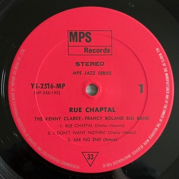 Live At Ronnie's ; Album 2 ; Rue Chaptal - Kenny Clarke Francy Boland And The Band - LP - Pre Owned Vinyl (Arrives in 14days)