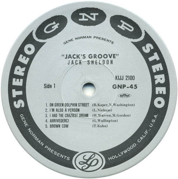 Jack's Groove - Jack Sheldon And His Exciting All-Star Big-Band - LP - Pre Owned Vinyl (Arrives in 14days)