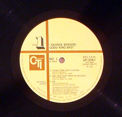 Good King Bad - George Benson - LP - Pre Owned Vinyl (Arrives in 14days)