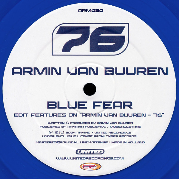 Blue Fear - Armin van Buuren - LP - Pre Owned Vinyl (Arrives in 14days)