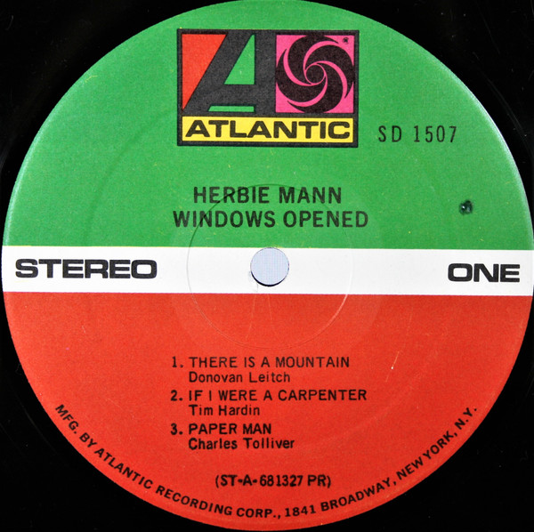 Windows Opened - Herbie Mann - LP - Pre Owned Vinyl (Arrives in 14days)
