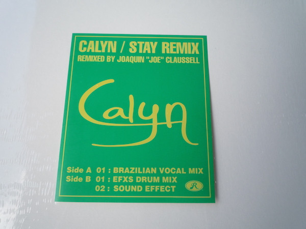 Stay (Remix) - Calyn* - LP - Pre Owned Vinyl (Arrives in 14days)