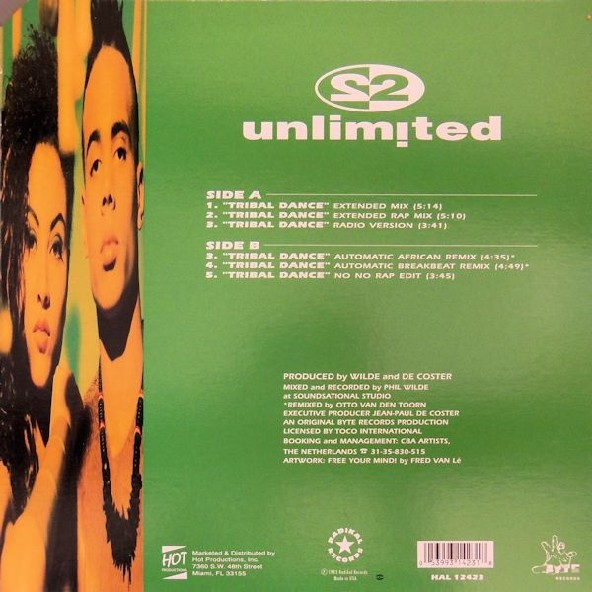 Tribal Dance - 2 Unlimited - LP - Pre Owned Vinyl (Arrives in 14days)