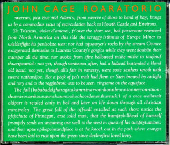 Roaratorio - John Cage - Audio CD - Pre Owned CDs (Arrives in 14days)