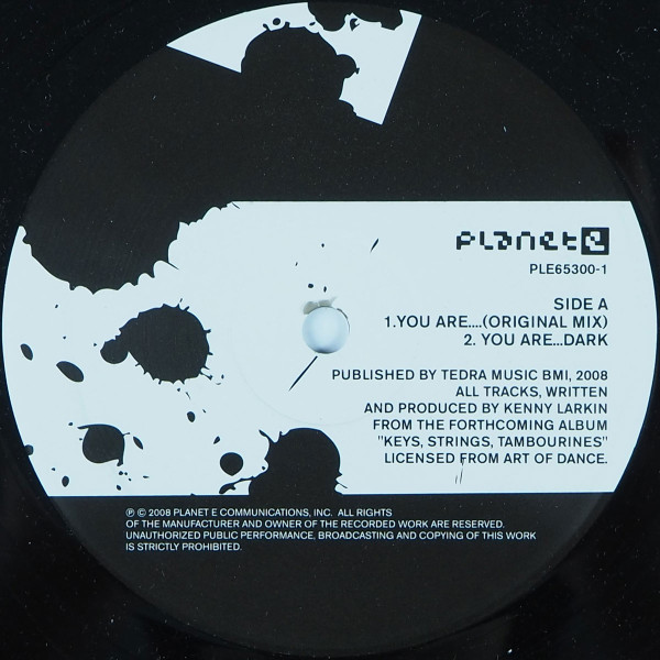 You Are... - Kenny Larkin - LP - Pre Owned Vinyl (Arrives in 14days)