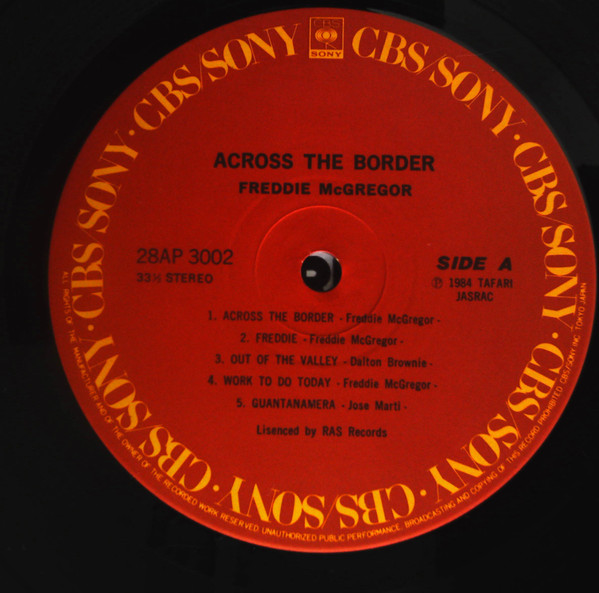 Across The Border - Freddie McGregor - LP - Pre Owned Vinyl (Arrives in 14days)