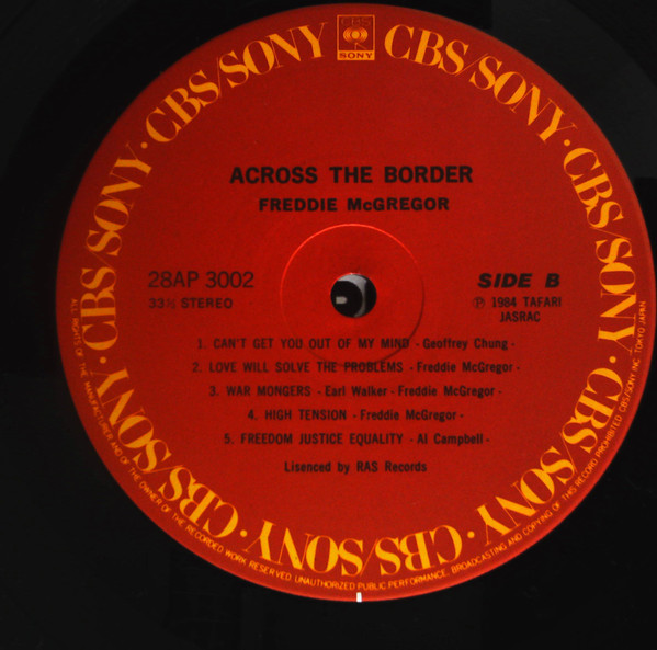 Across The Border - Freddie McGregor - LP - Pre Owned Vinyl (Arrives in 14days)